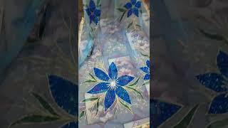 Hand painted dupta embroidery dupattadesigns dress fashion clothworks onlineshopping art [upl. by Essiralc979]