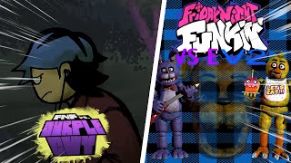 2 EM 1 OS Mods mais Malucos de FNAF  FNF VsE v2 amp Ourple Guy Anniversary Update [upl. by Ariada]