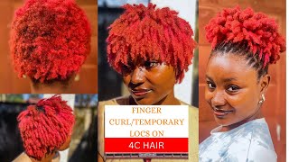 DETAILED Finger Coil Tutorial on 4C Natural hair [upl. by Aloel]