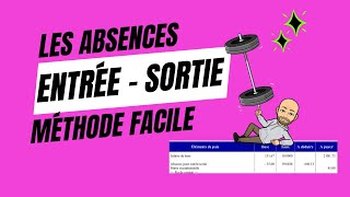 Absence Entrée Sortie sur le Bulletin de Paie  Comment Faire le Calcul [upl. by Mozelle]