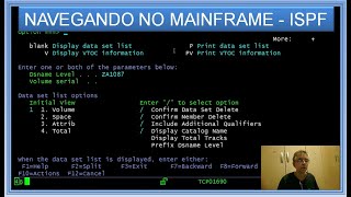 Navegando no mainframe  ISPF  primeiros passos [upl. by Saixela]