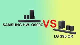 Samsung Q990c Vs LG S95qr soundbar 2023 comparison  test music [upl. by Eirellam200]