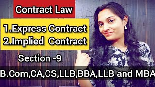 What is difference between Express Contract nd Implied Contractwhat are Express nd Implied Contract [upl. by Bennink]