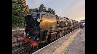 35018 British India Line  SR Merchant Navy Class  Brookwood Station  9th July 2023 [upl. by Rose]