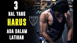 3 HAL YANG HARUS ADA DALAM LATIHAN FITNES [upl. by Namaan]