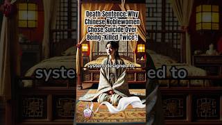 quotDeath Sentence Why Chinese Noble Women Chose Suicide Over Being Killed Twicequotfun history [upl. by Arik990]