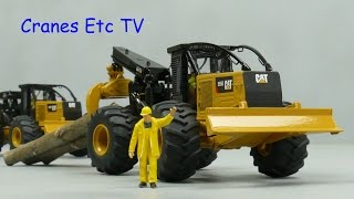 Diecast Masters Caterpillar 555D Wheel Skidder by Cranes Etc TV [upl. by Neale]