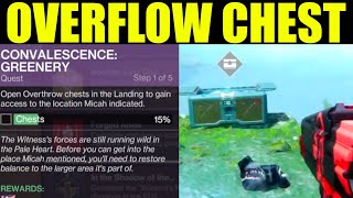 How to quotOpen overthrow chest in the landing Destiny 2  convalescence Greenery Quest Walkthrough [upl. by Amandi]