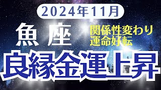 【魚座】11月うお座の運勢をタロットと星占いで明らかに〜良縁、金運上昇の月〜 [upl. by Nicol]