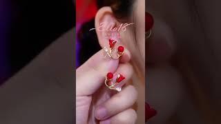 Beautiful Stunning😍 Elegant Earrings ❤  Share and like them  shortsvideo earrings jewelry [upl. by Nimzay]