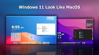 Windows 11 Look Like MacOS  Mac Theme For Windows 11 [upl. by Attiuqram]