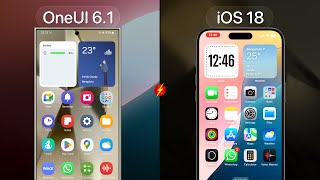 iOS 18 vs OneUI 61  APPS ANIMATIONS [upl. by Arly]