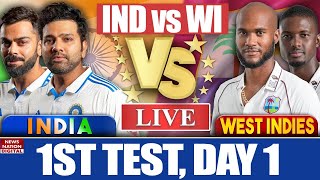 IND vs WI 1st Test Day 1 Lunch Highlights India vs West Indies Highlights  Today Match Highlights [upl. by Peter969]