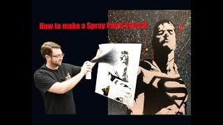 How to make a Spray Paint Stencil [upl. by Ennovad]