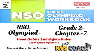 Class 2  NSO  SOF  Chapter 7  Good Habits And Safety Rules  olympiads grade2 science [upl. by Darin758]