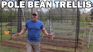 Building a strong pole bean trellis [upl. by Chryste715]