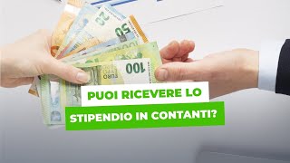 PUOI RICEVERE LO STIPENDIO IN CONTANTI [upl. by Anoiuq991]