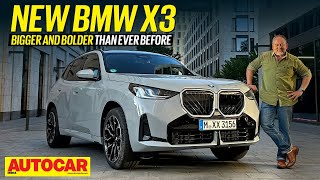 New BMW X3 review  Bigger and better equipped but is it still fun to drive  Drive Autocar India [upl. by Nnaeirb88]