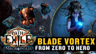 From Zero to Hero  Occultist Cold Blade Vortex  Part 1  Necropolis  Path of Exile 324 [upl. by Edythe]