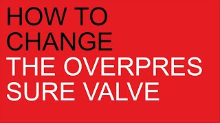 Anita PL042 How to change the overpressure valve [upl. by Ailaht]