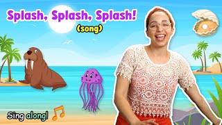 Splash Splash Splash  Songs for Kids  Playtime With Meeshy [upl. by Anihpesoj]