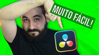 Como fazer CHROMA KEY no DaVinci Resolve  MUITO FÁCIL [upl. by Eneleahcim]