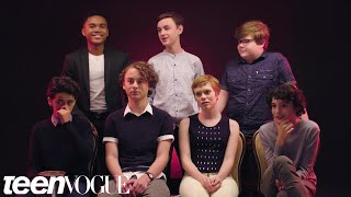 The Cast of “It” Rates Everyday Scary Things  Teen Vogue [upl. by Loram]