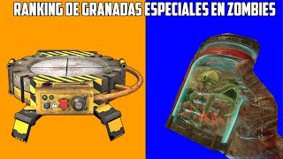 RANKING DE LAS GRANADAS ESPECIALES DE ZOMBIES quotDE LA PEOR A LA MEJORquot  CALL OF DUTY ZOMBIES [upl. by Cockburn383]