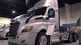 2019 Freightliner Cascadia 116inch BBC Day Cab  Exterior And Interior Walkaround  2018 Truck World [upl. by Ayrotal435]