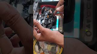 Fibre cable connection in router  router internet yt shorts viralvideo shortsfeeds tech rv [upl. by Ailasor307]