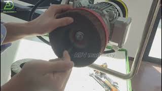 manual deburring machine disc brush replacement Video metalpolishingmachine deburring [upl. by Greenebaum407]