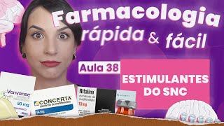 ESTIMULANTES DO SNC  Aula 38  Farmacologia do SNC rápida e fácil  Flavonoide [upl. by Nnylarac]