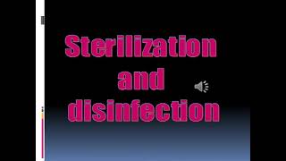 شرح محاضرة ميكرو sterilization and disinfection اولى تمريض [upl. by Legnalos395]