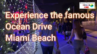 Experience the famous Ocean Drive Miami Beach [upl. by Llekcir]