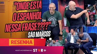 O DIA EM QUE SÃO MARCOS FEZ JÚNIOR CHORAR DE RIR NO RESENHA ESPN [upl. by Earehs]