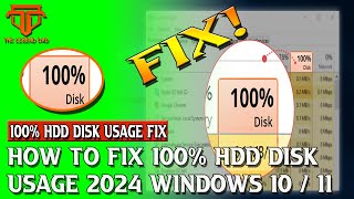 How To FIX 100 Disk usage 2024 [upl. by Terza]