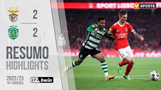 Highlights  Resumo Benfica 22 Sporting Liga 2223 16 [upl. by Innavoeg532]