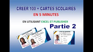 Comment créer plusieurs cartes avec Excel et Publisher [upl. by Leirbaj]