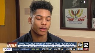 Student Athlete of the Week David Hollingsworth [upl. by Denman]