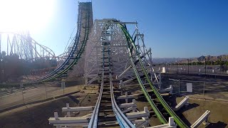 Twisted Colossus 4K Front amp Back Seat POV  Six Flags Magic Mountain [upl. by Uhsoj548]