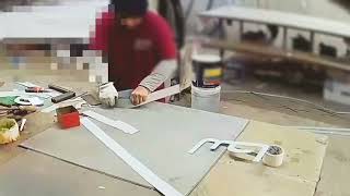 18cm X 24cm X 6cm Zincore 3dsignage buildup fabrication [upl. by Dremann507]