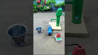 Mini motor water pump project mini water hand pump science project  290 [upl. by Lulita]