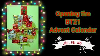 Unwrapping the BT21 Advent Calendar [upl. by Demetris811]