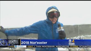 WBZTV Highlights From 2018 Noreaster [upl. by Netsrejk486]