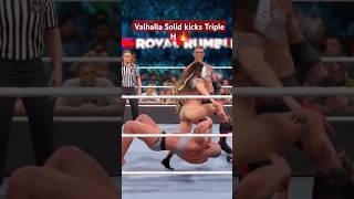 Valhalla Solid kicks tripleh wwe2k24malevsfemale wwe2k24gameplay wwenxt wweraw smackdawn nxt [upl. by Sarilda]