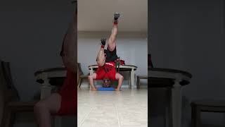 Assisted Headstand with Leg Kicks 4x10 [upl. by Eicnan]