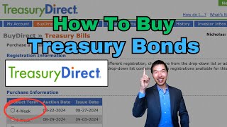 How to Buy TREASURY BONDS on TreasuryDirect Tutorial [upl. by Pylle]