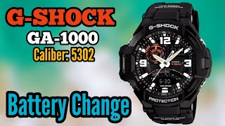 How To Replace Battery on a GShock GA1000 With Time Setting  Watch Repair Channel [upl. by Lura]