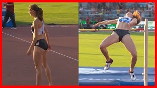 IAAF Diamond League Lausanne 2019  High Jump Women Salome Lang [upl. by Amling]