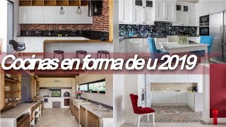 Diseño de 🎛 cocinas en forma de u  modernas moda en cocinas 2019 [upl. by Akers]